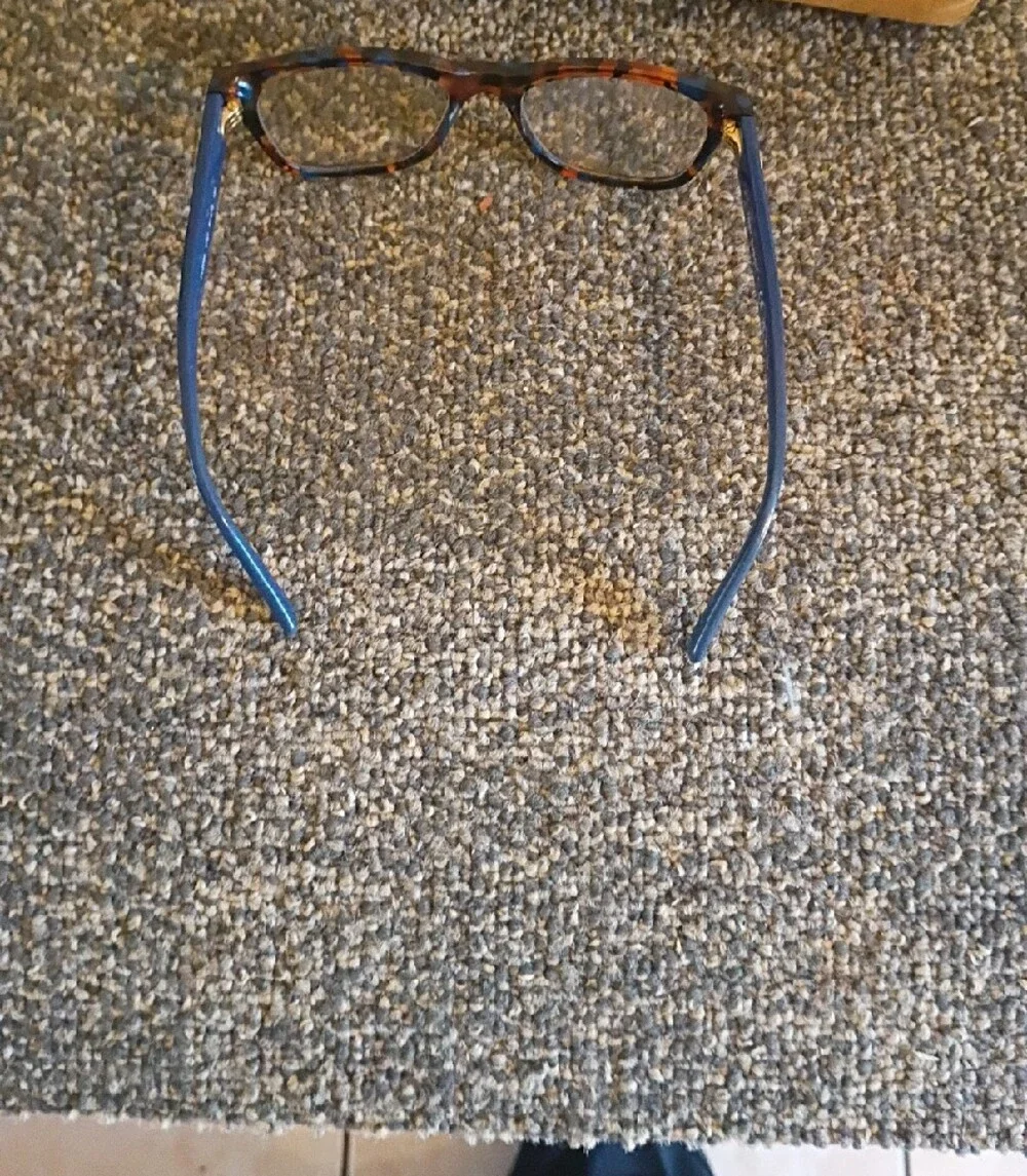 Tory Burch Tortoiseshell Blue Accent Glasses With Case Frames only
